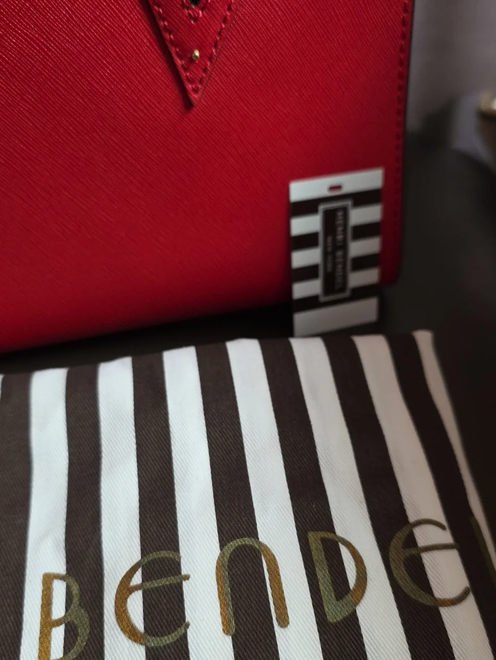 Henri Bendel Saffiano Leather Star Studded Clutch Nwt With Dusty